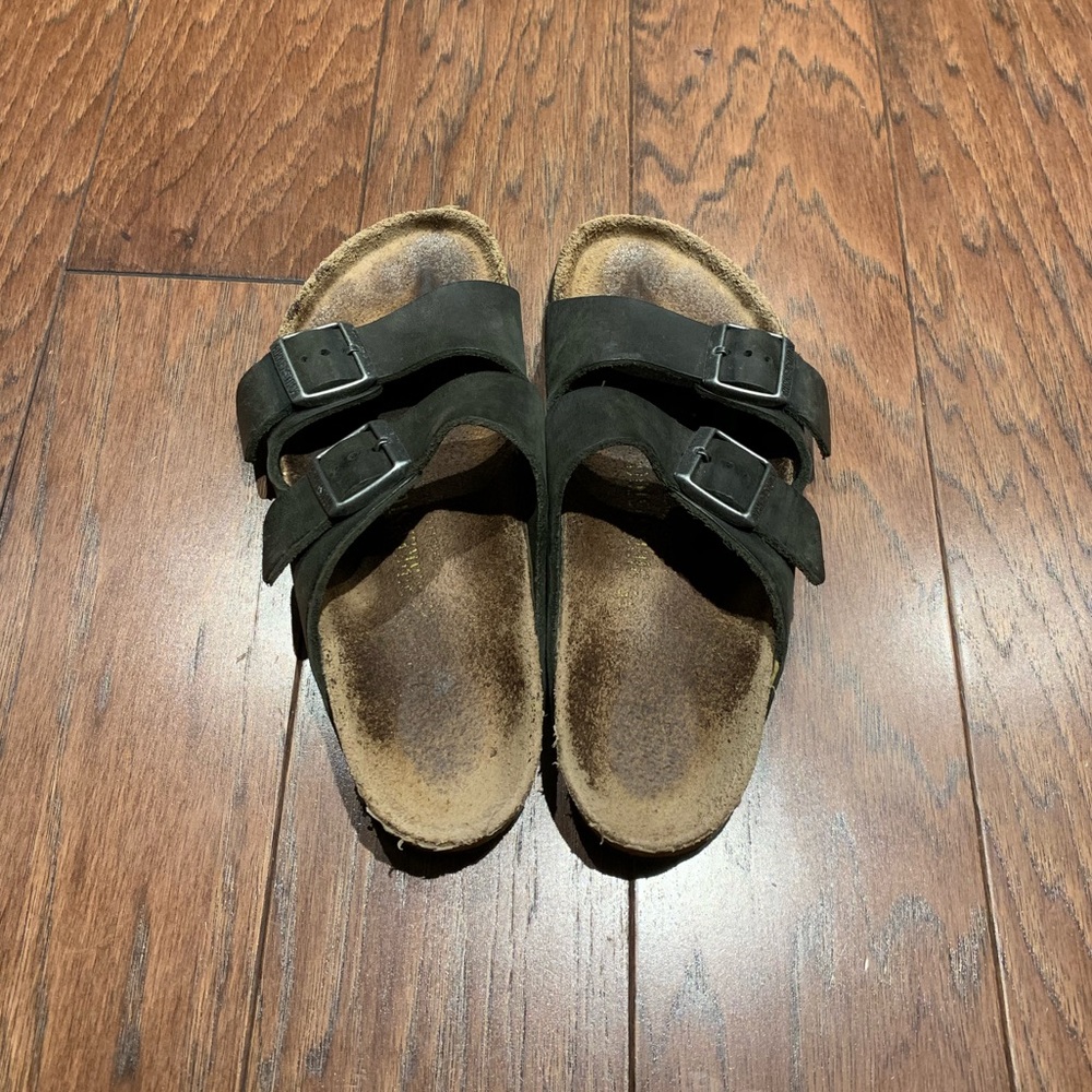 Birkenstock black oiled leather size 38